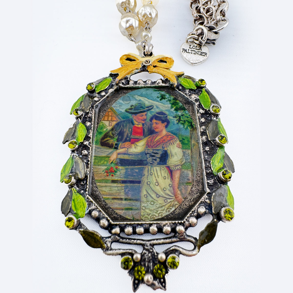 Kette mit Pärchenmedaillon