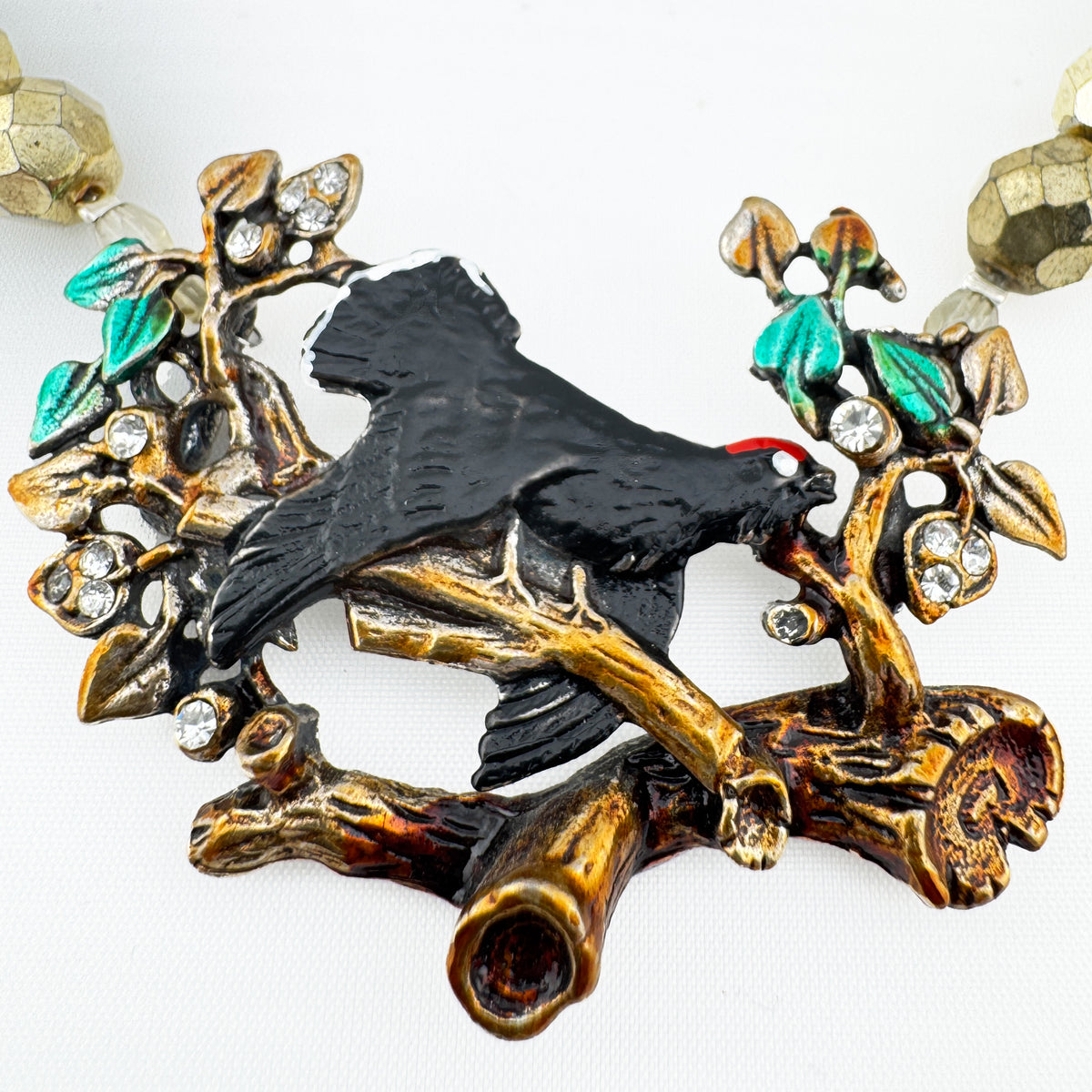 Gold-Perlenkette Auerhahn