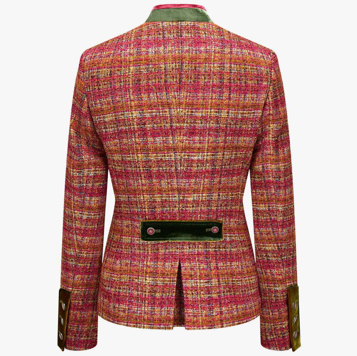 Boucle Trachtenblazer "Sophie" Pink | Fuchsia & Grün