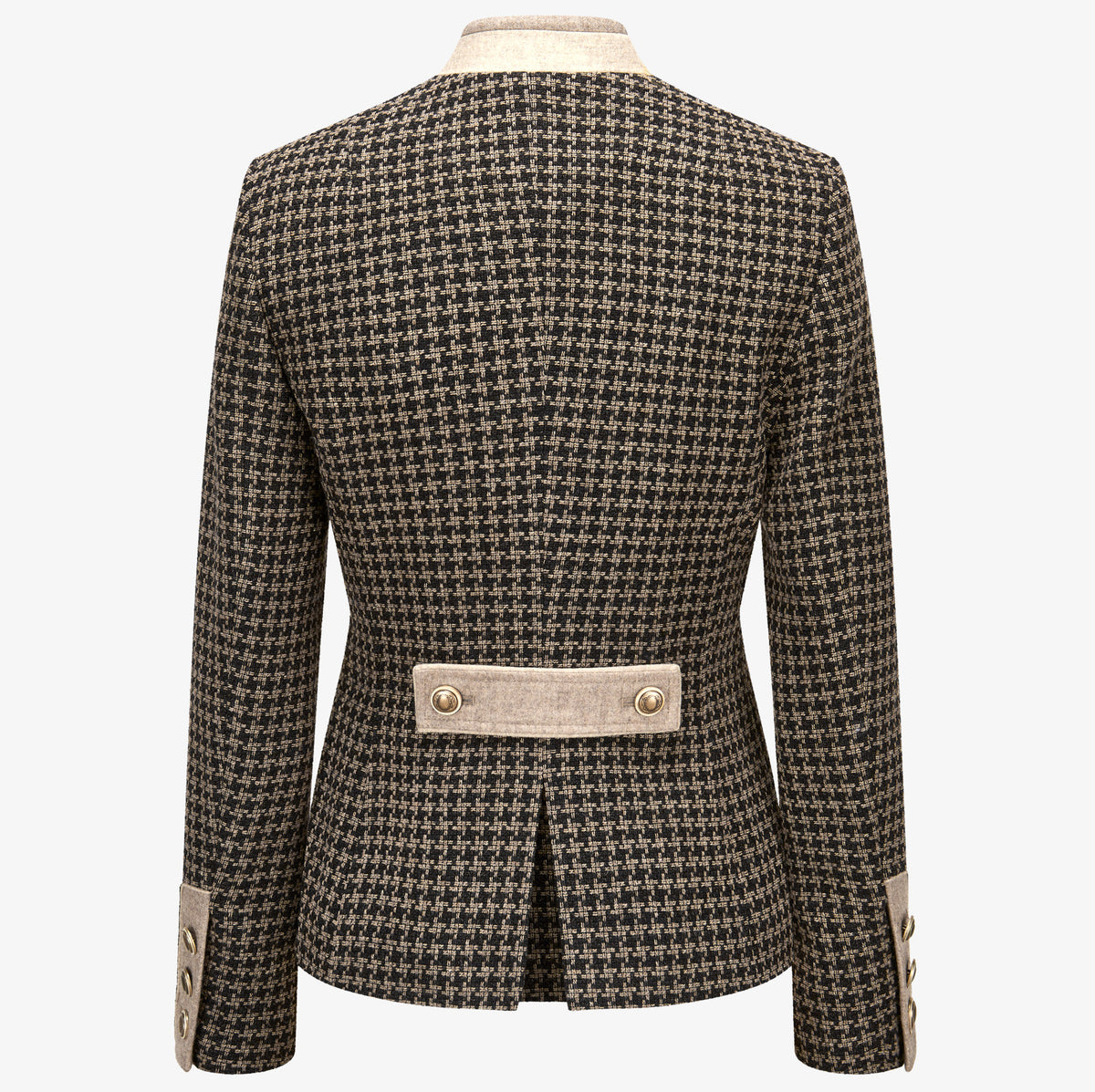Trachtenblazer "Sophie" Hahnentritt Mokka & Caramell