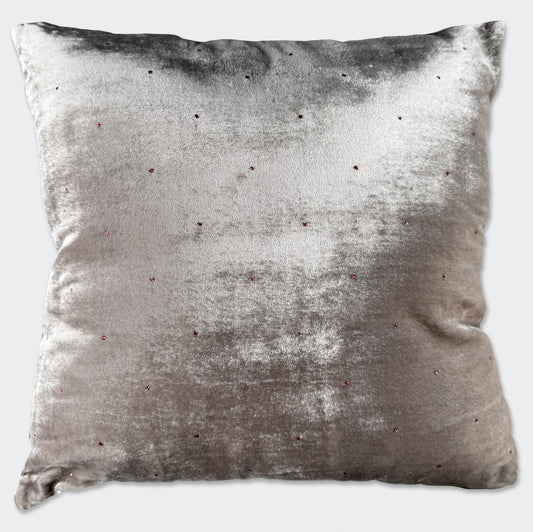 KISSEN schwarz weiß kariert / silber