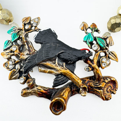 Gold-Perlenkette Auerhahn