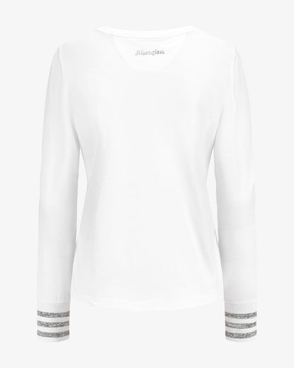 Longsleeve "ALPENGLAM" mit silbernen Bündchen