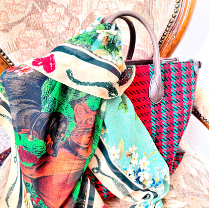 Tuch „Waldeslust“ – Trachten- & Naturmotiv