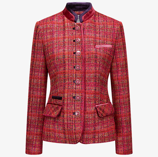 Boucle Trachtenblazer "Sophie" Pink | Aubergine & Fuchsia